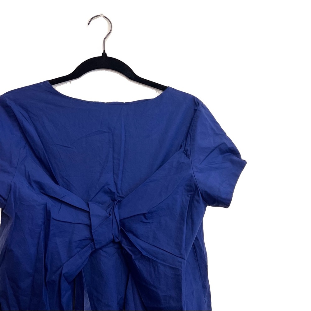 Vineyard Vines Bow Back Short Sleeve Dress Navy Blue Sheath Sz S - Picture 2 of 10